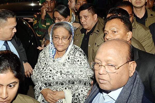 PM visits residence of Haider Akbar Khan Rono's late mother