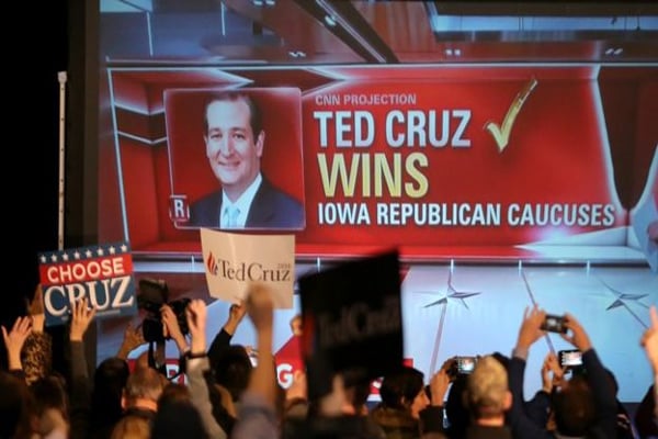 Ted Cruz beats Trump in Iowa