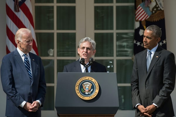 Merrick Garland declared Obama's Supreme Court nominee