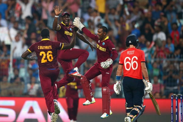Brathwaite's four sixes swings historic thriller win for WI