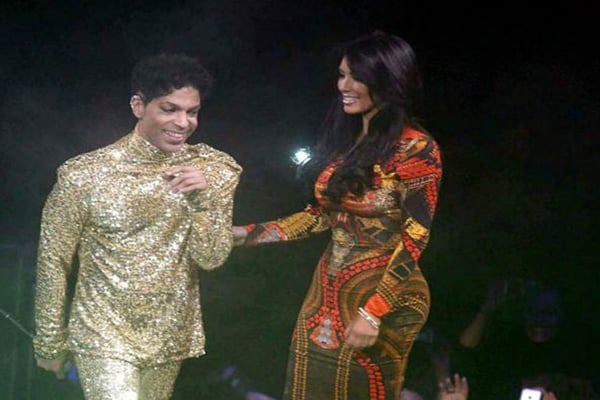 Kim 'froze' on stage with Prince