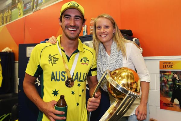 Second married couple to play test cricket