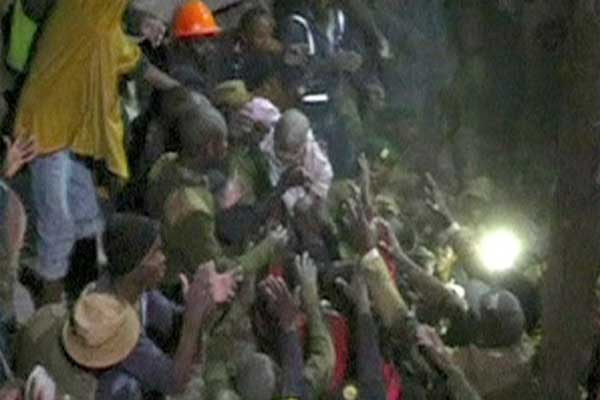 Baby rescued after 4 days in Nairobi building collapse