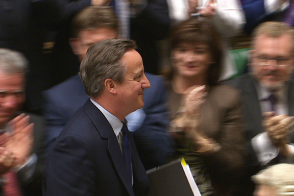 David Cameron bows out of parliament
