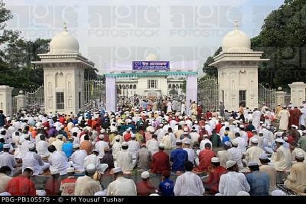 Eid congregation at National Eidgah 8:30am