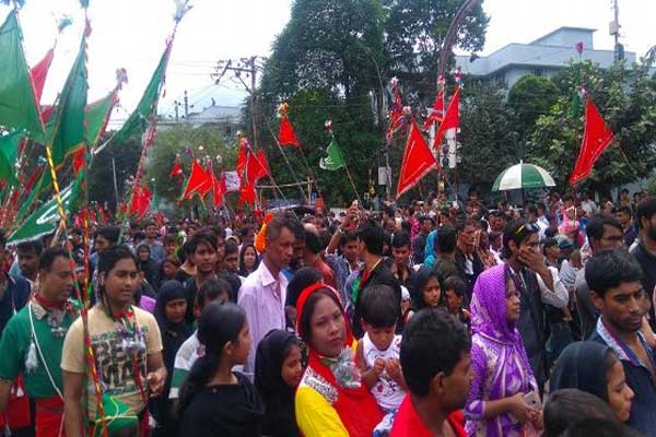 Traditional ‘Tajia’ procession brought out amid tight security