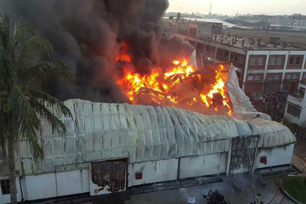 Gazipur mill fire tamed; building crashes down