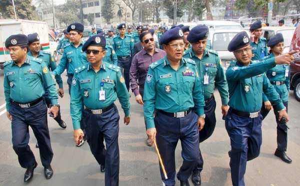 Four-tier security at Central Shaheed Minar