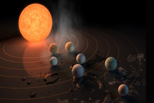 7 earth-sized planets orbiting nearby star found