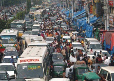 Long queue in Dhaka-Aricha highway