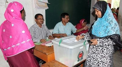 Elections to 14 upazilas, 4 municipalities underway