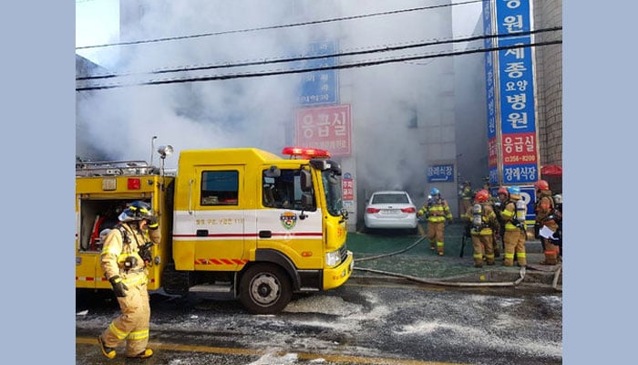 Blaze in South Korean hospital kills 39 