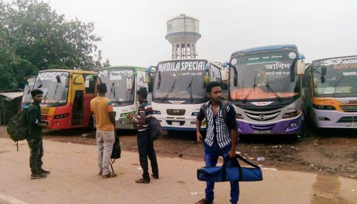 Bus services from 11 northern dists via Bogra blocked      