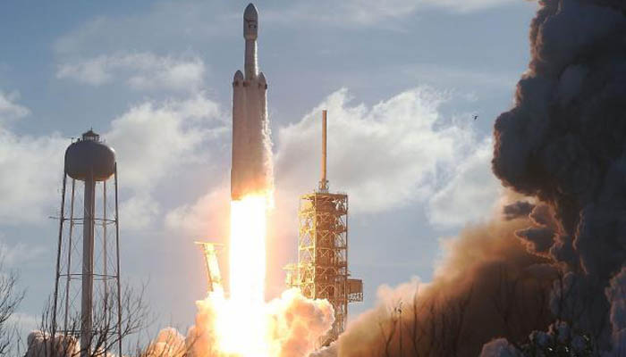 Elon Musk's Falcon rocket soars to space