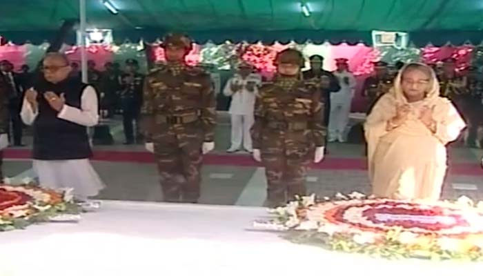 President, PM pay homage to Bangabandhu at Tungipara