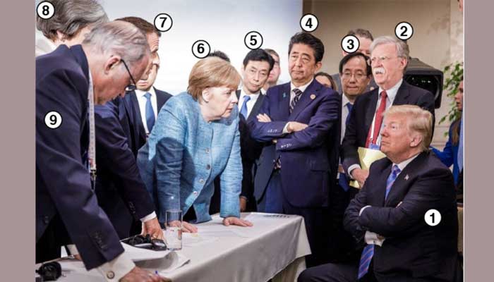 Trump at G7: Who's who in Merkel's photo?