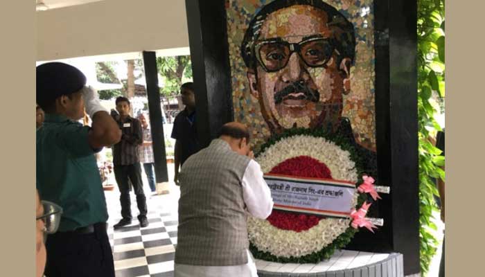 Rajnath Singh pays tribute to Bangabandhu