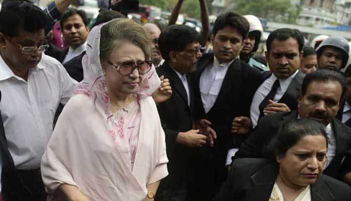 Khaleda’s bail in Cumilla arson case upheld