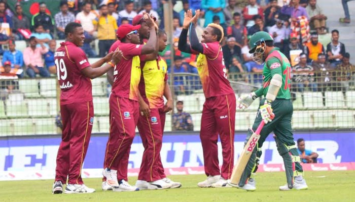 West Indies beat Bangladesh by eight wickets
