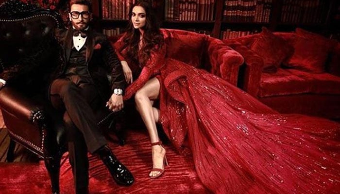 Ranveer, Deepika look glamorous at their big fat Bollywood wedding reception