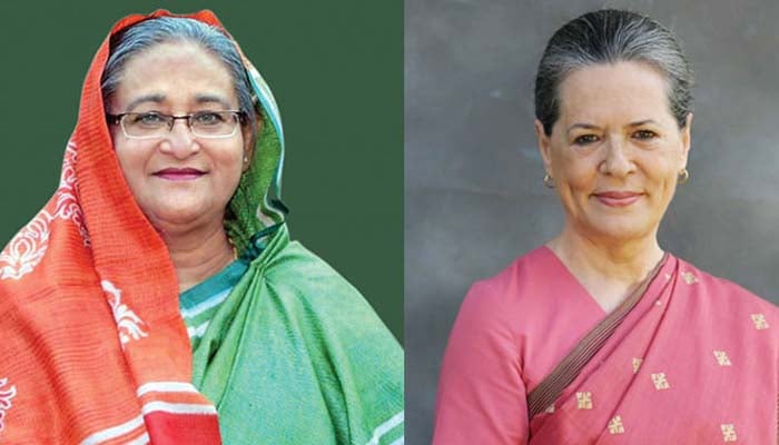 Sonia Gandhi greets Sheikh Hasina on AL’s landslide victory