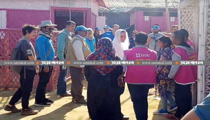 Angelina Jolie at Rohingya camp in Teknaf