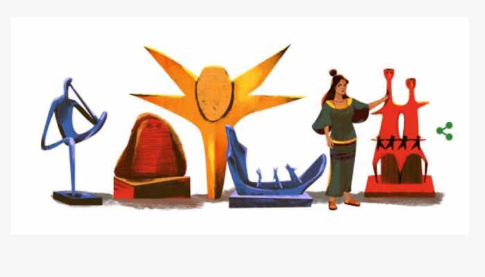 Google doodle celebrates sculptor Novera's birth anniv
