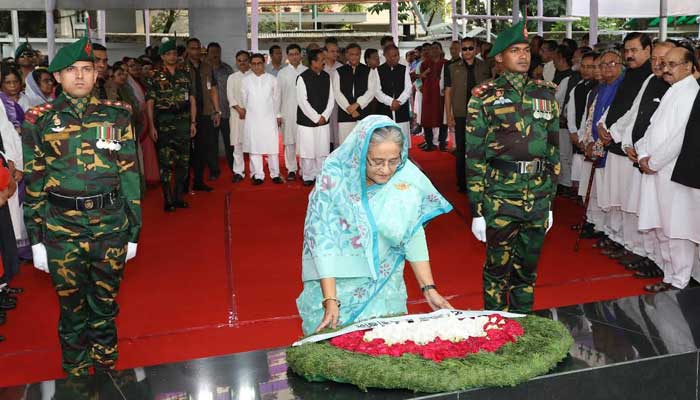 PM pays homage to Bangabandhu on Mujibnagar Day