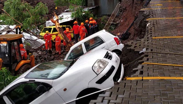 15 dead after heavy rain collapses apartment wall in Pune