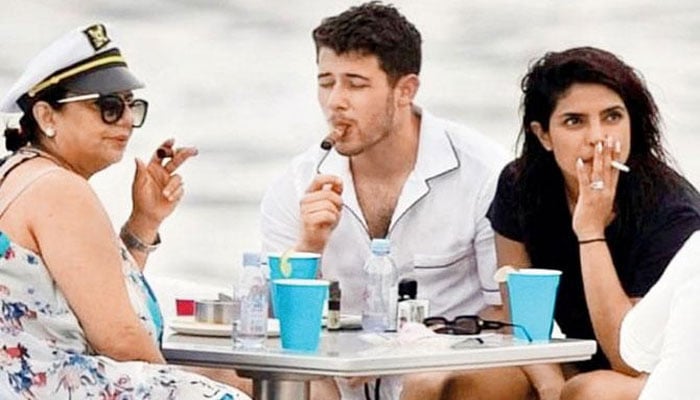 Priyanka Chopra puffing up a storm