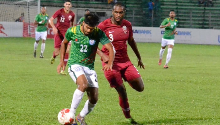 Bangladesh go down fighting 2-0 to Qatar