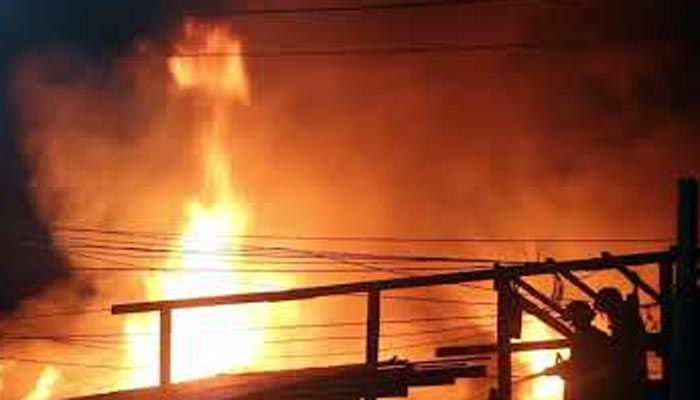 Fire at Jahur Hawkers Market under control