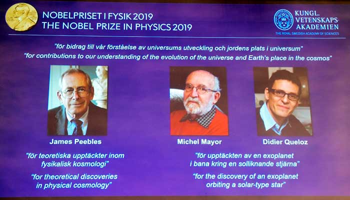 Cosmology trio win Nobel Physics Prize