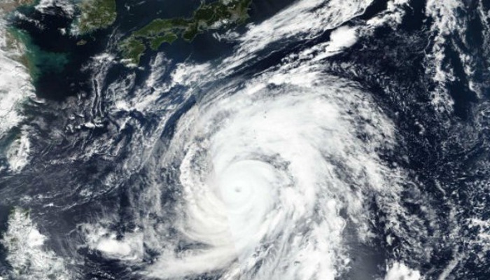 Cyclonic storm 'Bulbul' over the bay