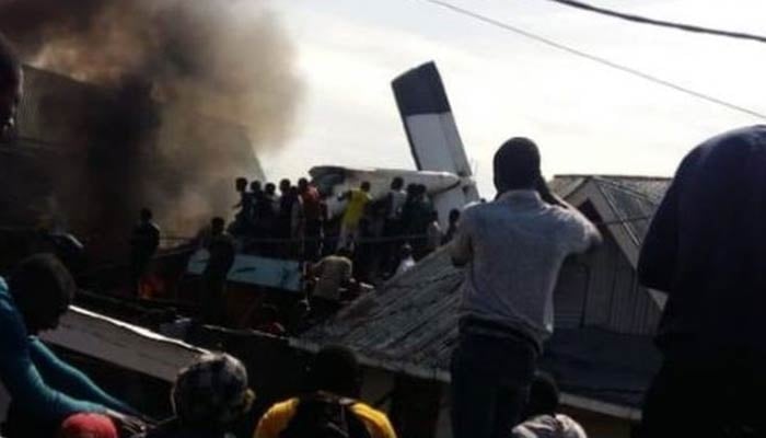 Plane crash kills 18 in eastern Congo