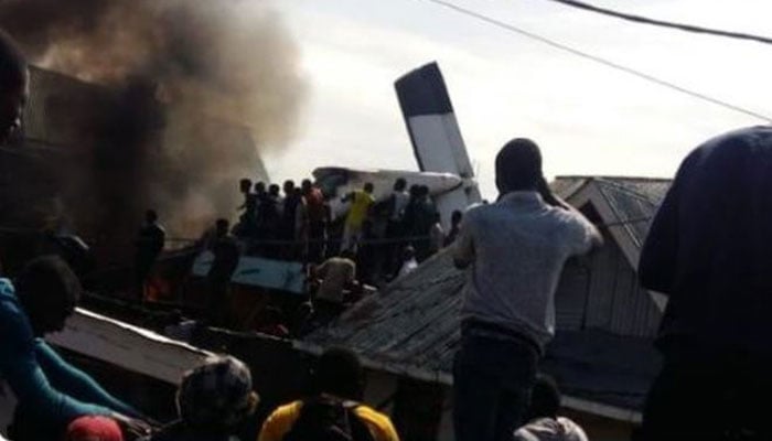 Plane carrying 17 people crashes in eastern DR Congo