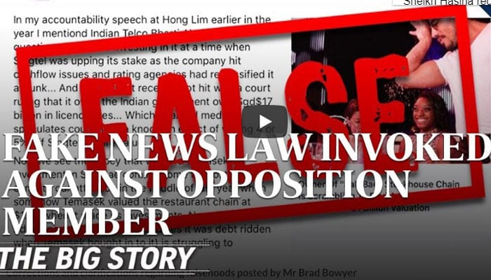 Singapore invokes 'fake news' law for first time over Facebook post