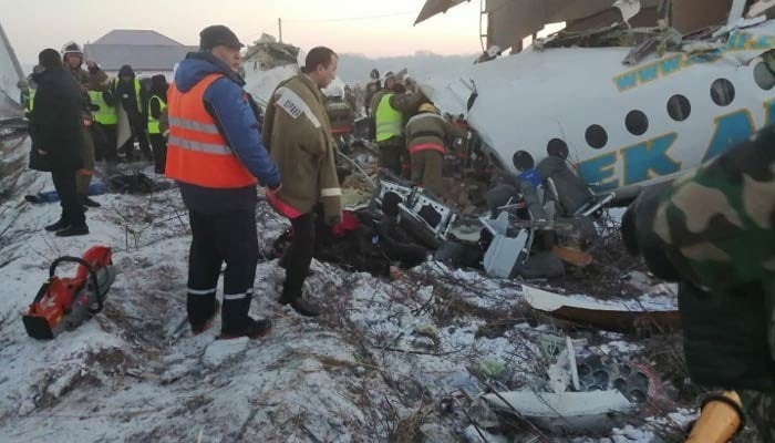 15 killed, 66 hurt after plane crashes in Kazakhstan