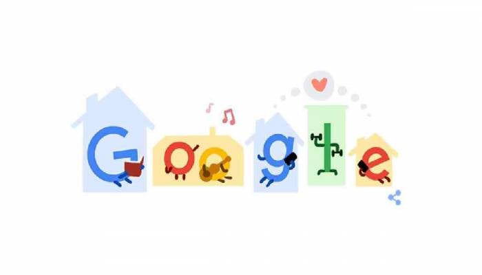 Google Doodle shares tips to prevent coronavirus: Stay home. Save lives