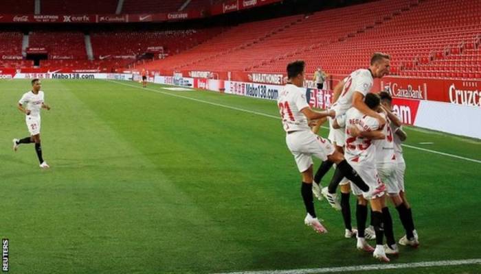 Sevilla win derby as La Liga returns