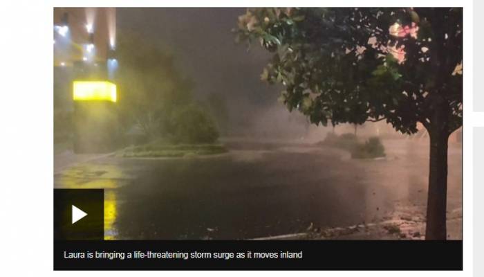 'Catastrophic' Hurricane Laura lashes Louisiana