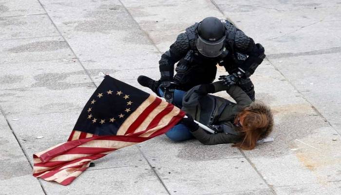 Gunshots as rioters breach US Capitol