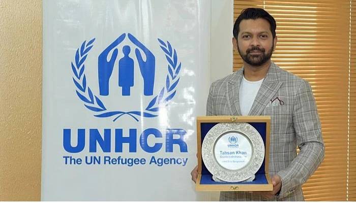 UNHCR appoints Tahsan as its first goodwill ambassador for Bangladesh