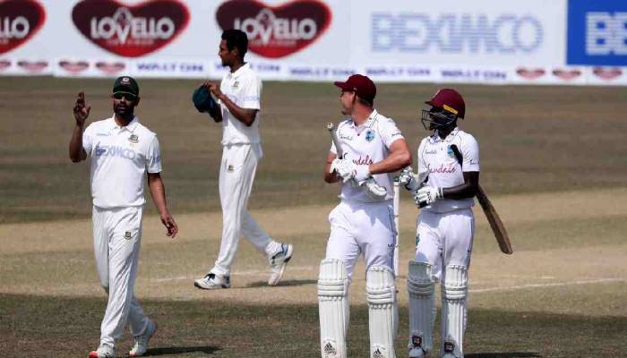 BD v WI: Mehidy shines with ball too as Tigers secure big 1st inns lead