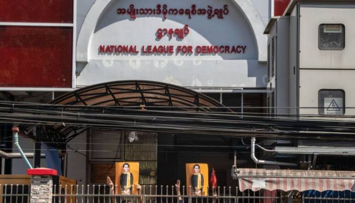 Myanmar military raids Suu Kyi's party offices