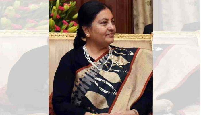 Nepalese President Devi Bhandari due Monday