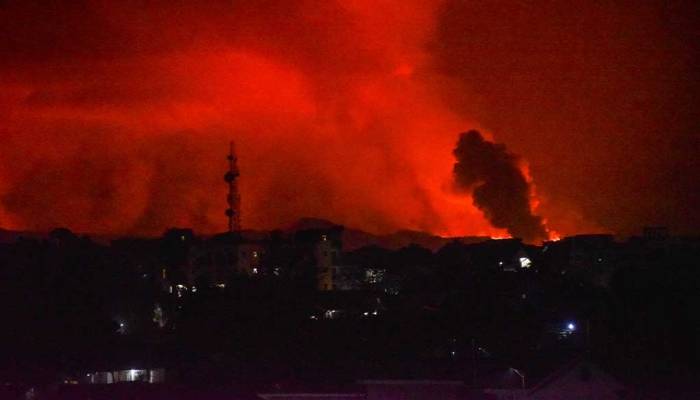 Volcano erupts in eastern Congo, thousands flee Goma