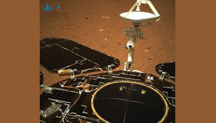 China releases rover’s first photos after Mars landing