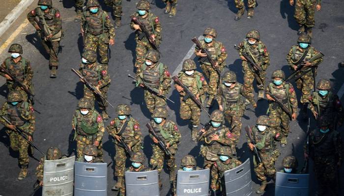 Myanmar junta declares martial law in town