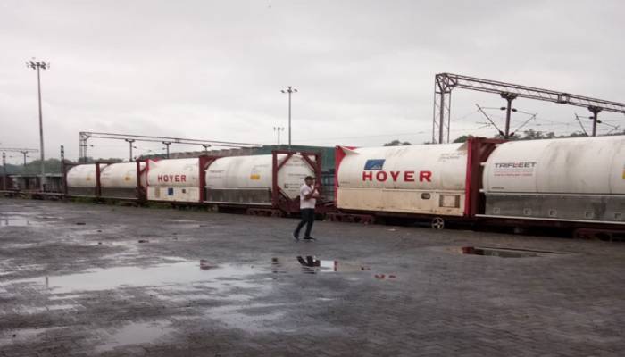Indian Railways' Oxygen Express arrives